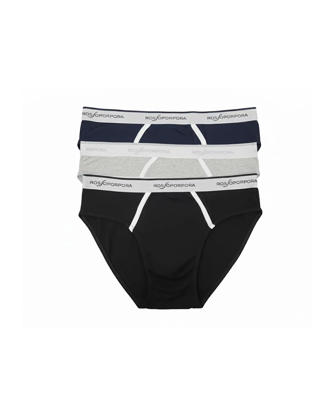 Rossoporpora Slip Elastico Esterno Logato Slip 3 Pezzi