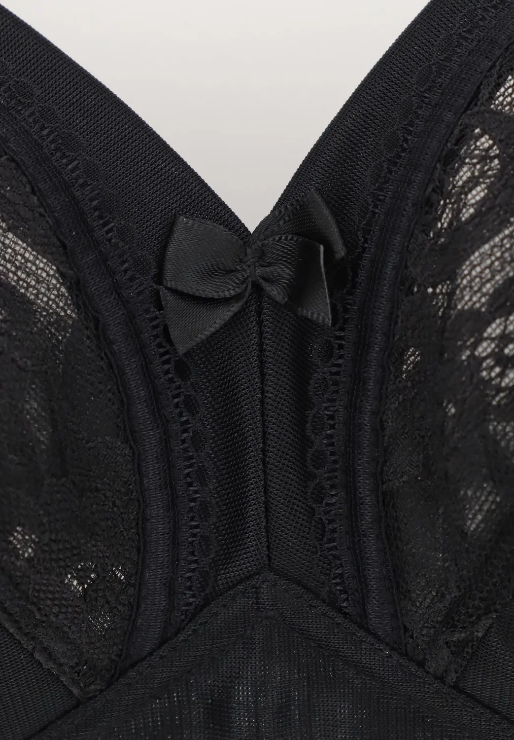 Lepel Delia Classic reggiseno senza ferretto nero pizzo rigido