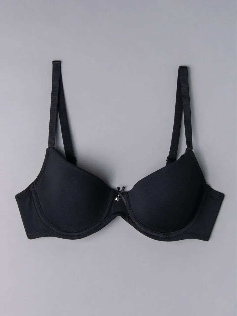 Si'èLei 1428 reggiseno cotone bio nero imbottito