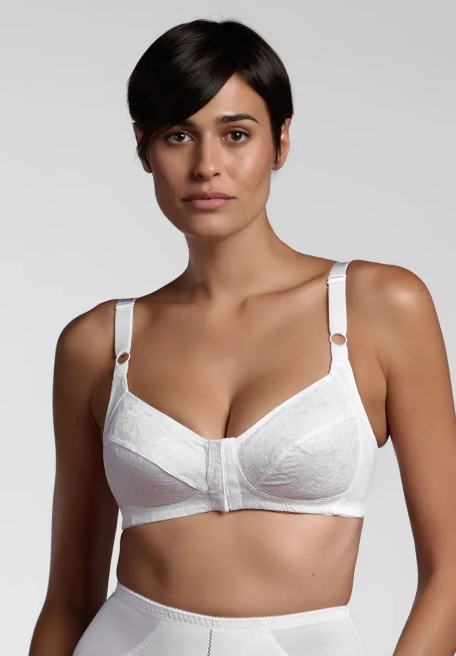 Lepel Adele reggiseno senza ferretto bianco apertura frontale