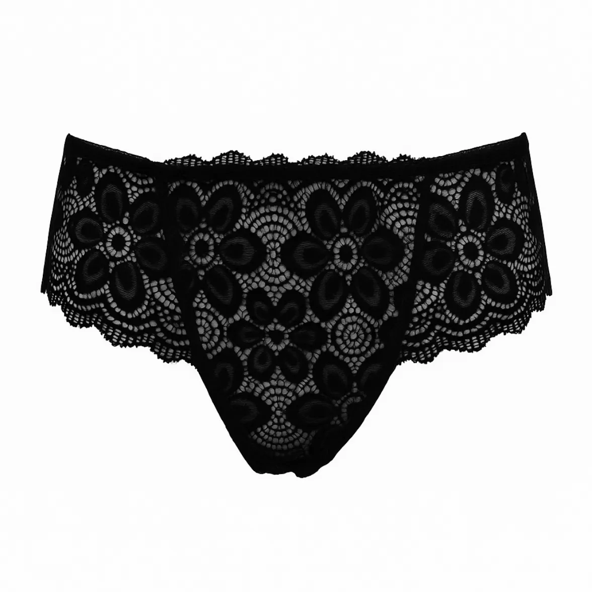 Rossoporpora Slip Brasiliana in Pizzo Nero Floreale