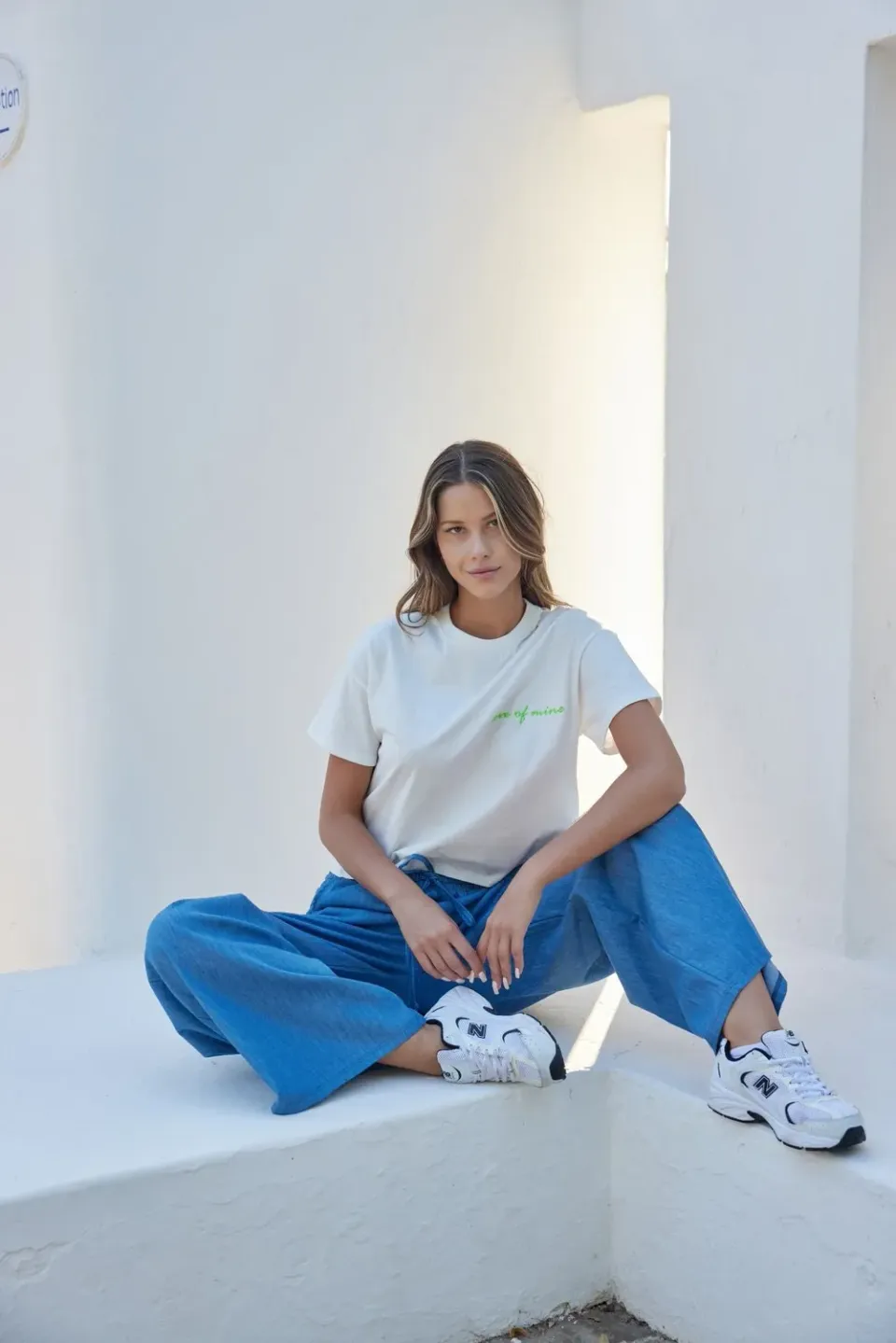 Rossoporpora T-shirt Donna Cotone con Ricamo Colorato