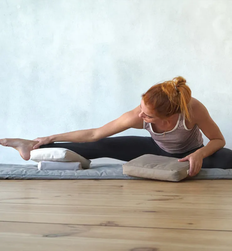 Casagin cuscino relax yoga cotone biologico antracite