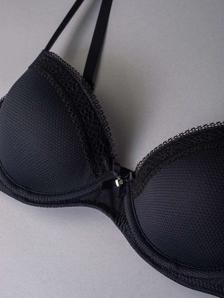 Si'èLei Darling 1882 reggiseno imbottito nero jacquard