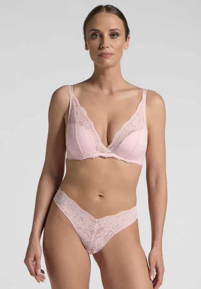 Lepel Belseno Essere 493 slip brasiliano rosa in pizzo elasticizzato