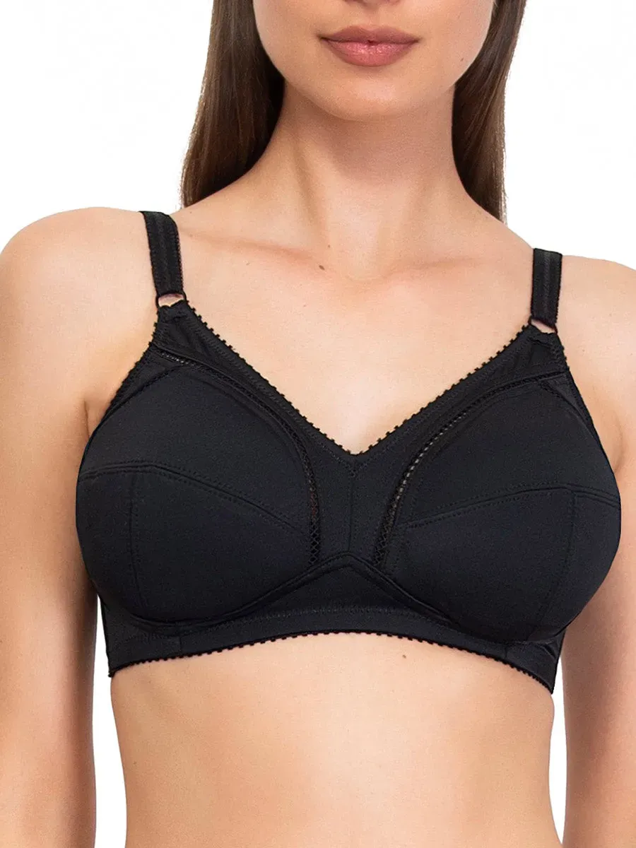 Si'èLei 971 reggiseno francese nero cotone senza ferretto