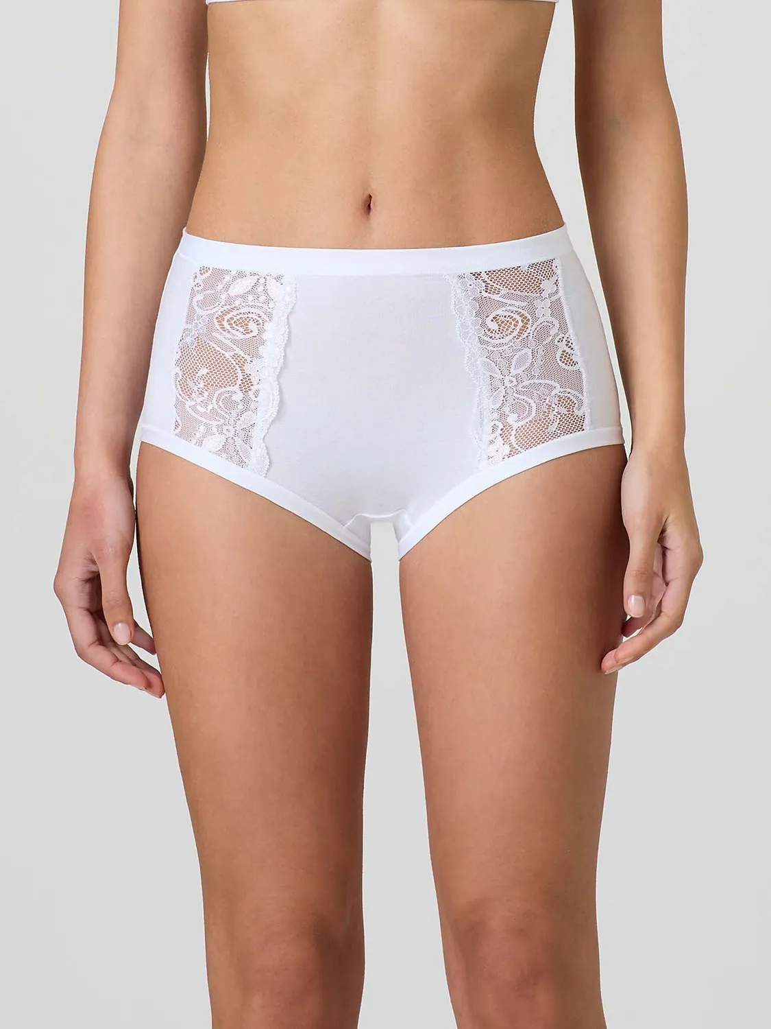 Jadea Basic 534 culotte cotone modal pizzo davanti