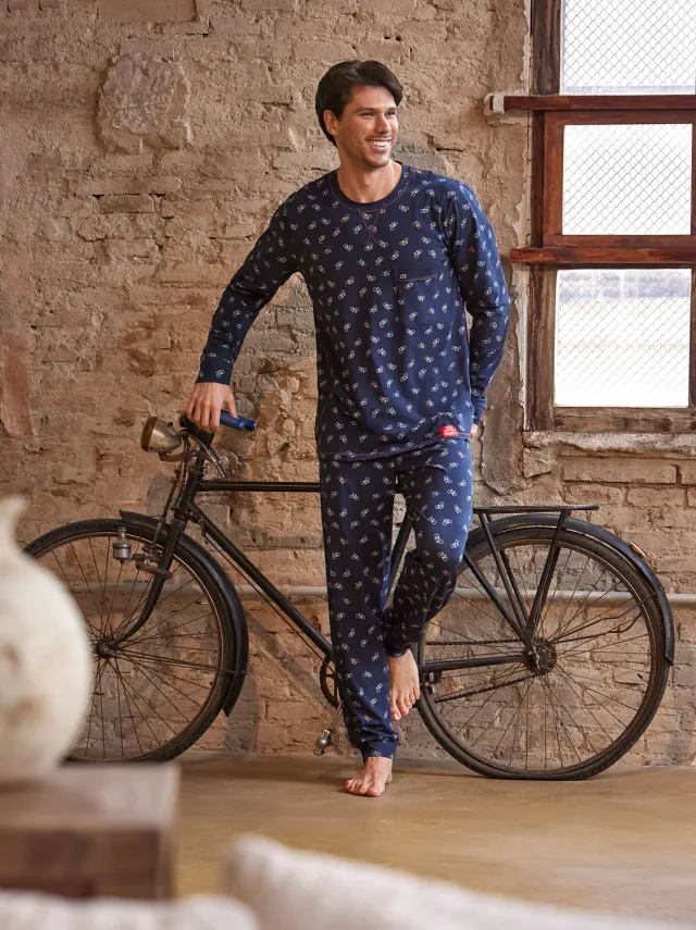 Janira Cycles pigiama manica lunga fantasia