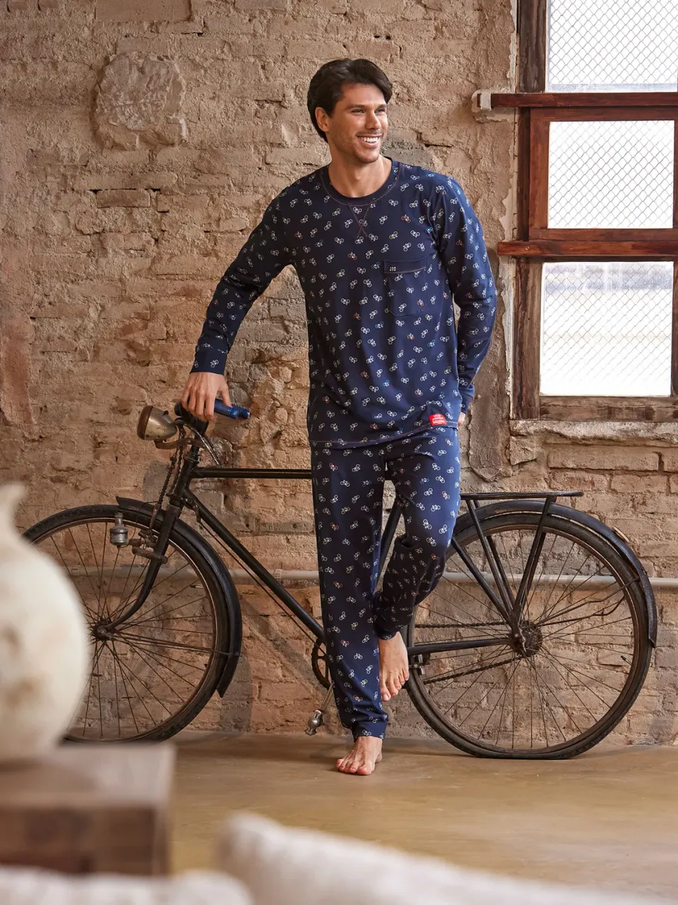 Janira Cycles pigiama manica lunga fantasia