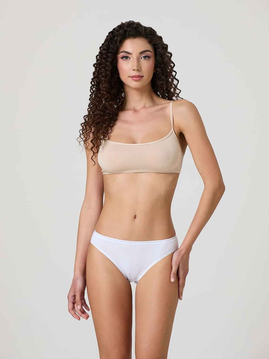 Jadea Basic 7000 slip vita bassa cotone 3 pezzi