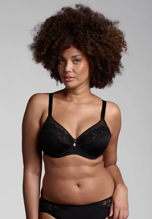 Lepel Belseno Allure 461 balconcino con ferretto nero cotone