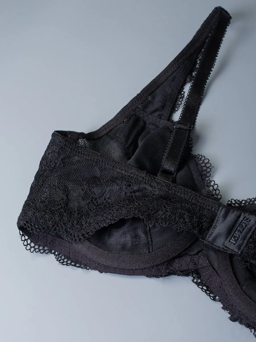 Si'èLei Wonder Lace 2442 reggiseno francese nero in pizzo