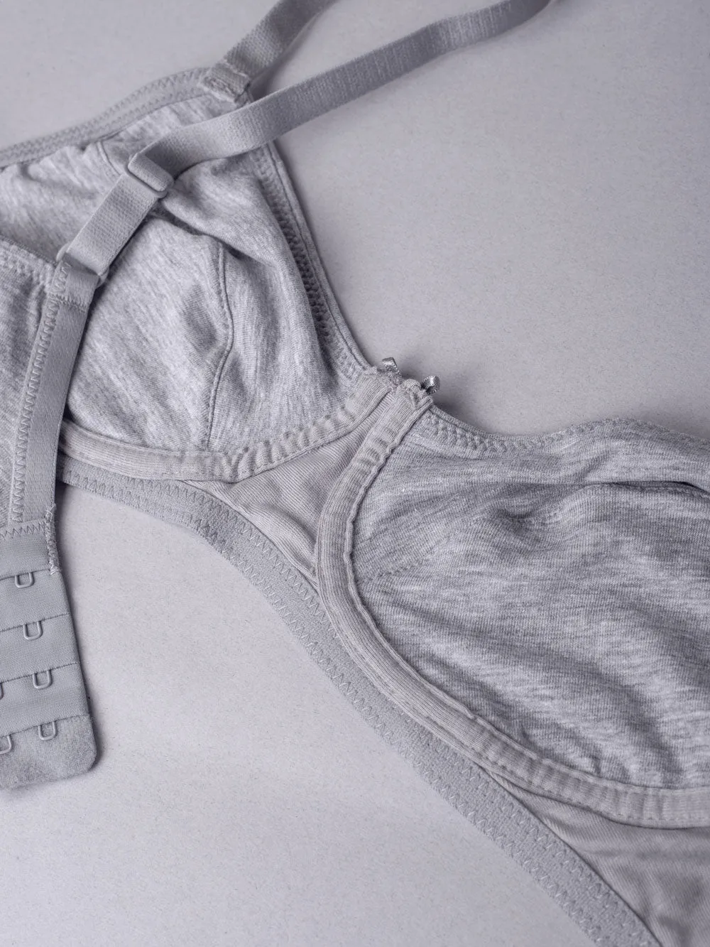 SièLei Natural Cotton 1440 reggiseno grigio cotone bio