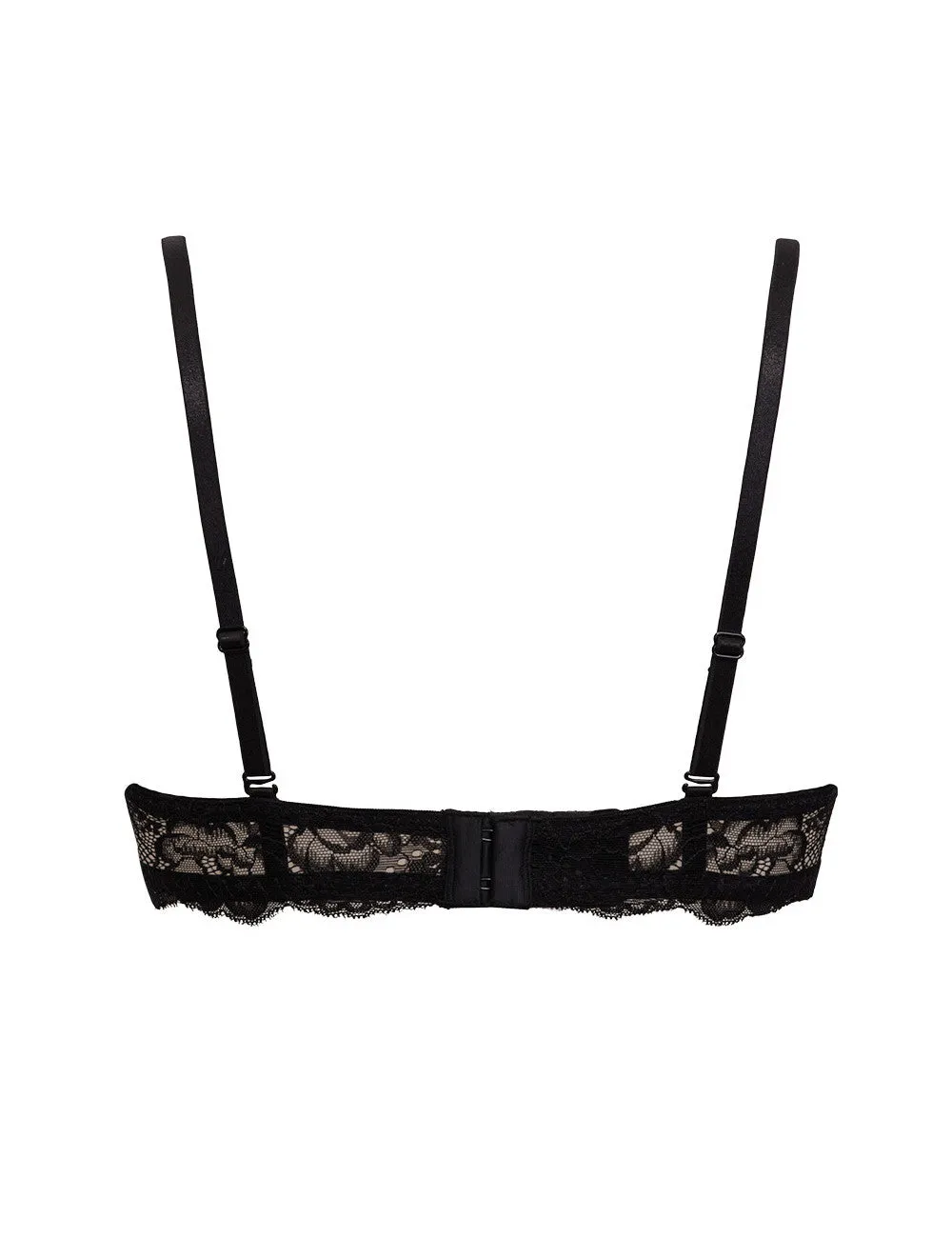 Si'èLei 1982 fascia pizzo nero microfibra