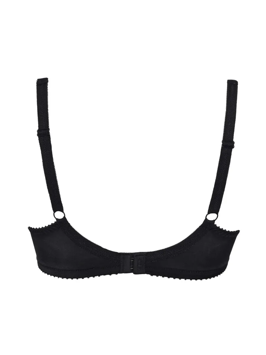 SièLei 940 reggiseno nero senza ferretto cotone