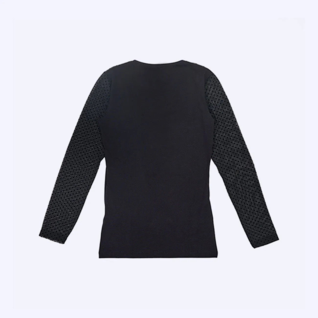 Jadea 4651 maglia manica lunga nera in cotone