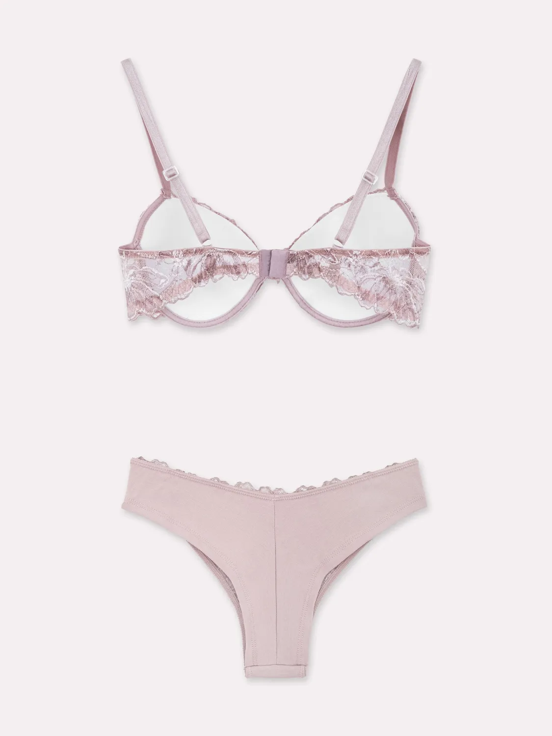 Jadea Divina 4958 coordinato push-up pizzo floreale