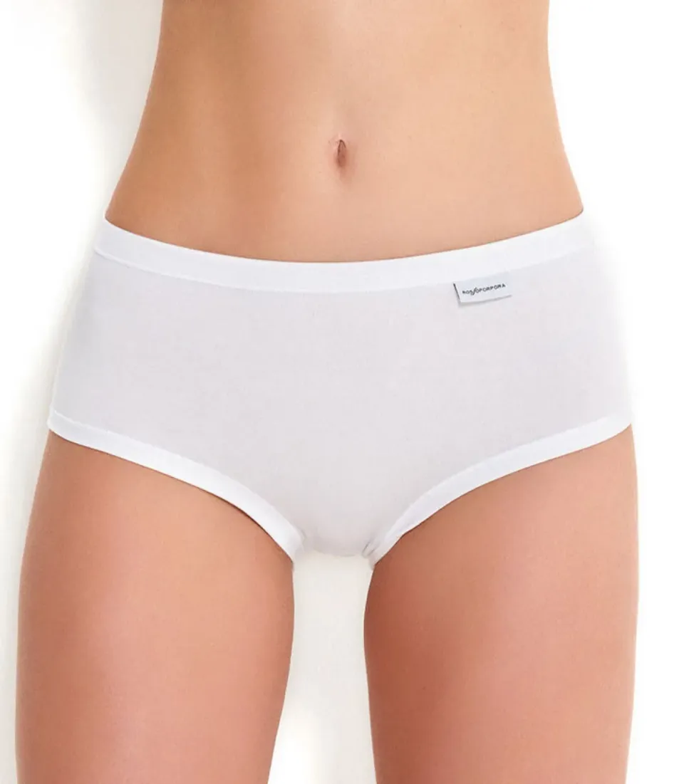 Rossoporpora Slip Midi Modal Cotone Bianco Comfort