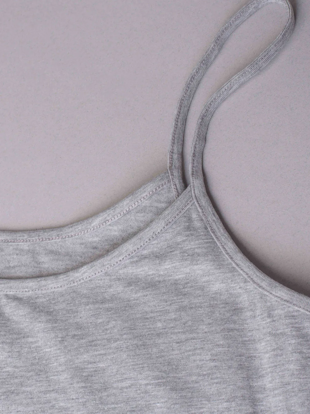 Si'èLei Natural Cotton 1430 canotta grigio melange cotone bio