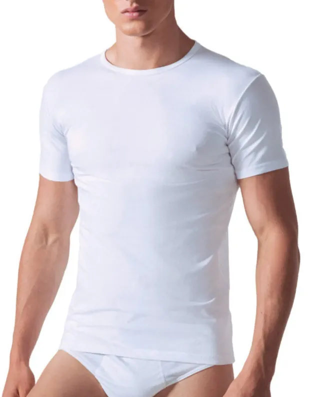 Rossoporpora Paricollo maglia uomo cotone mezza manica