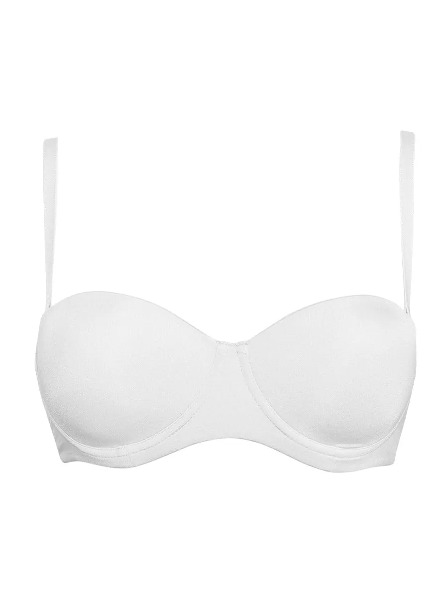 Si'èLei Plus 2550 fascia bianca coppe imbottite spalline removibili