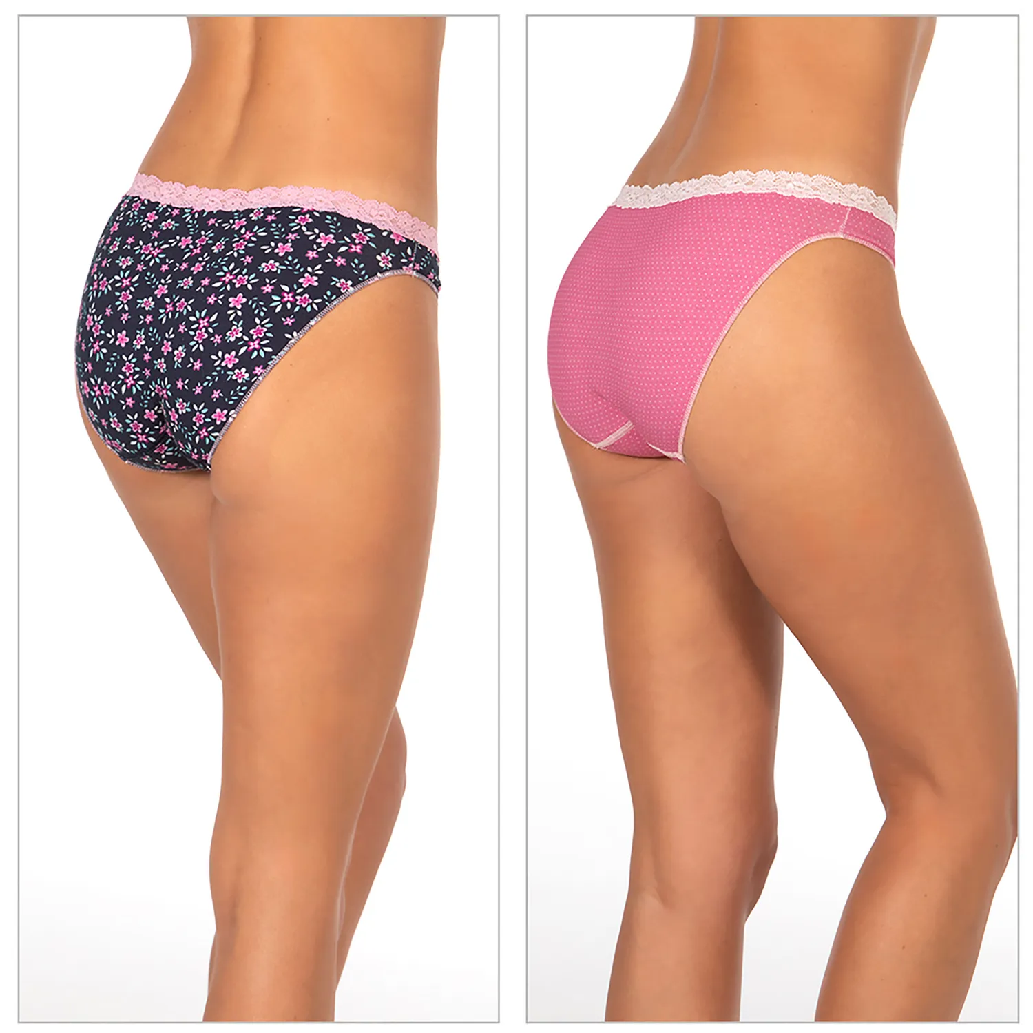 Janira Pink Dalia Mini Coq slip rosa 2 pezzi cotone