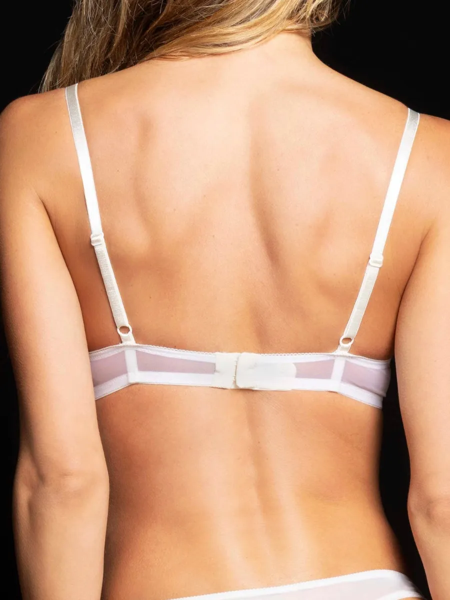 Si'èLei 8014 Reggiseno Push-up Milk con Ricamo