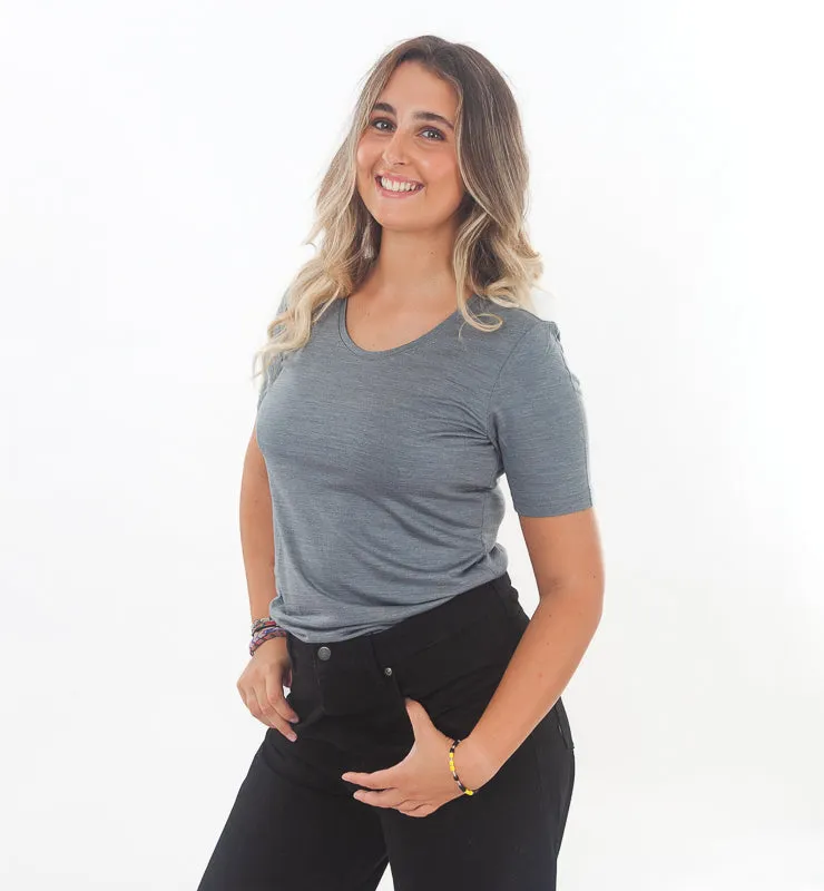 Casagin t-shirt donna lana merino seta termoregolante
