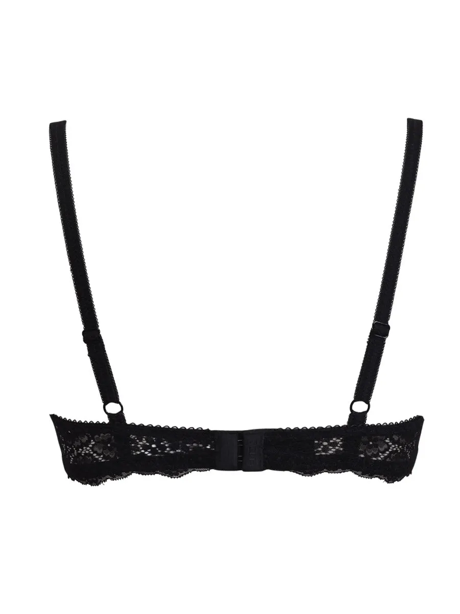 Si'èLei 2688 reggiseno nero memory pizzo con ferretto