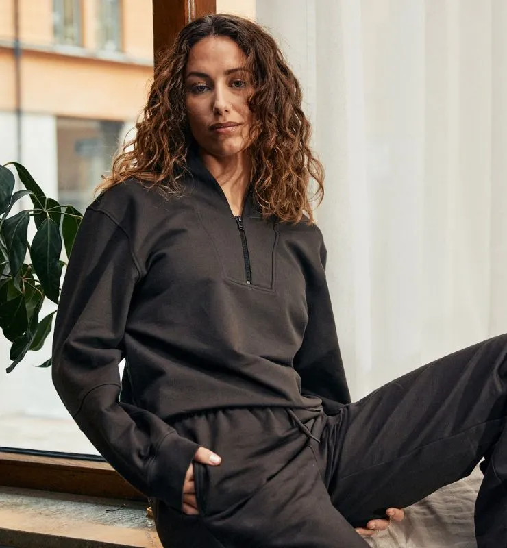 Casagin Felpa Lounge half zip felpa collo alto cotone bio