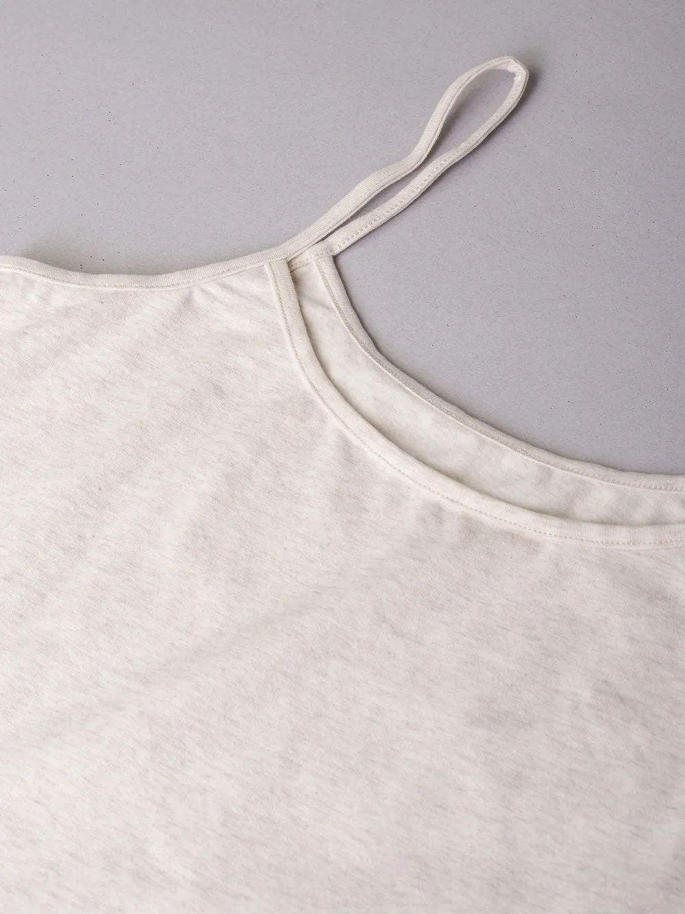 SièLei Natural Cotton 1432 canotta cotone bio ecru pizzo