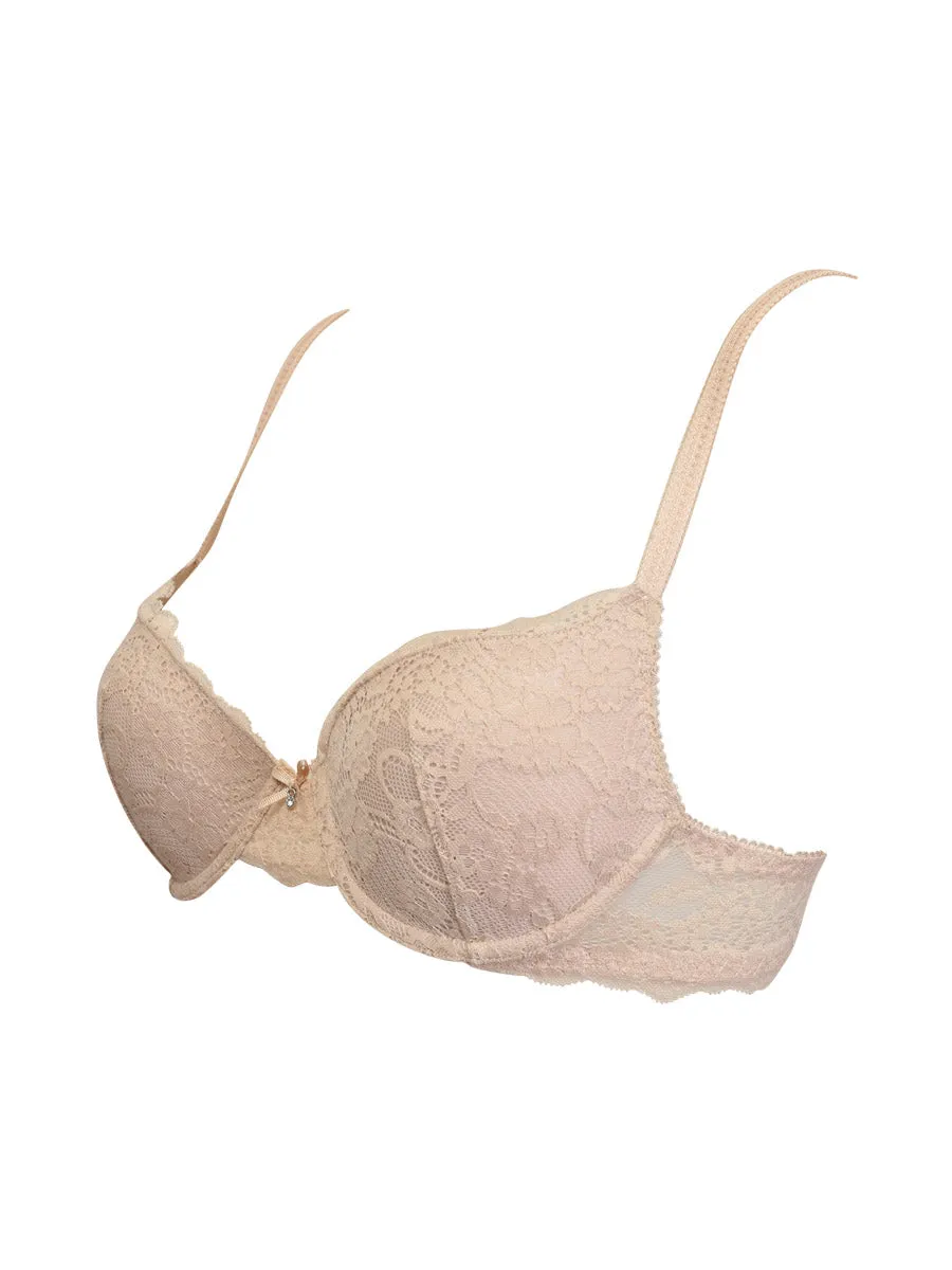 Si'èLei Allure 2684 Reggiseno imbottito Cipria pizzo