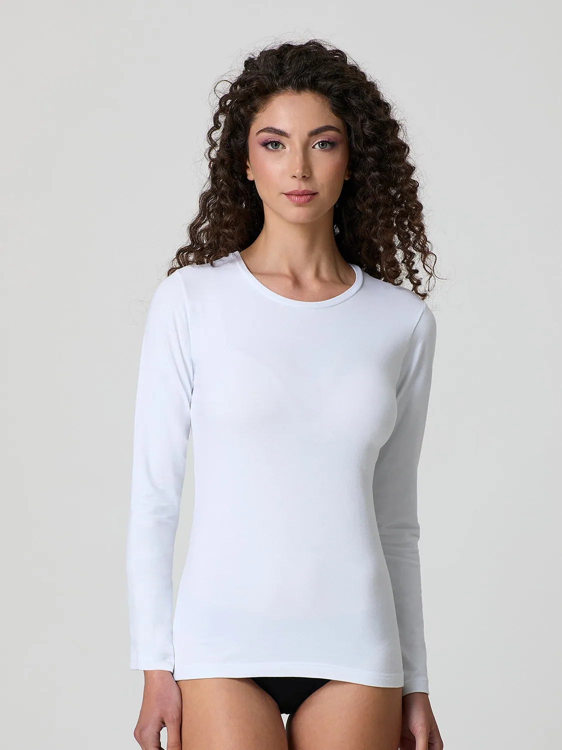 Jadea Basic 4100 maglia manica lunga cotone caldo