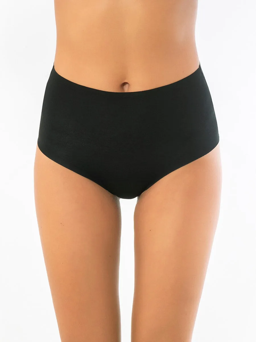 Si'èLei Invisible Cotton 5101 slip alto nero in cotone