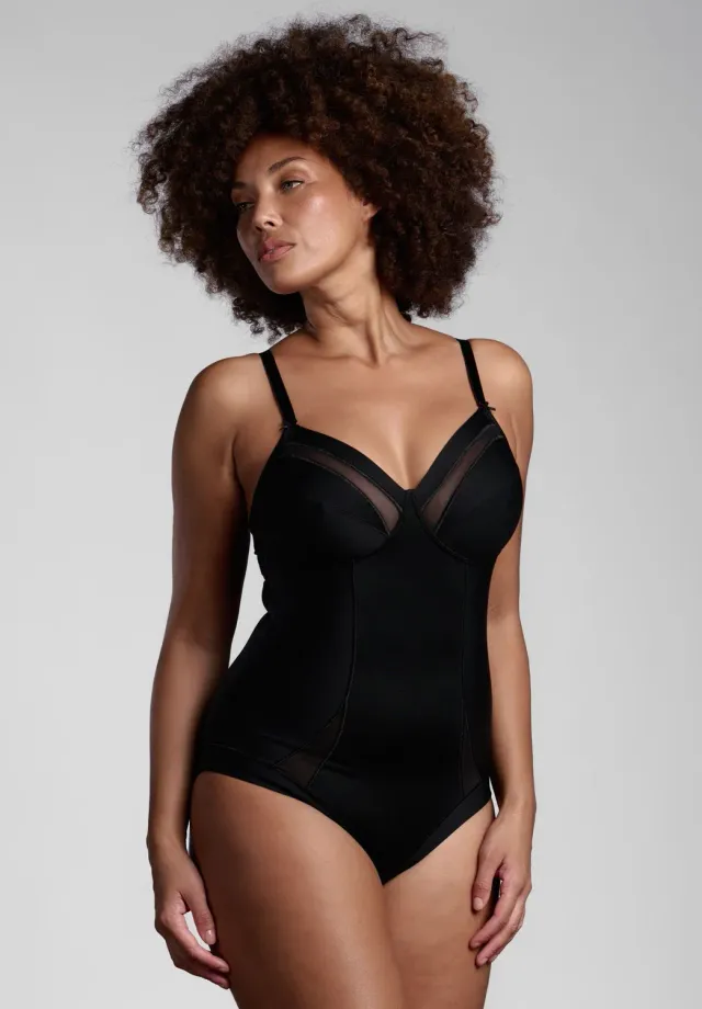 Lepel Cotone sulla Pelle 274 Body Nero senza ferretto
