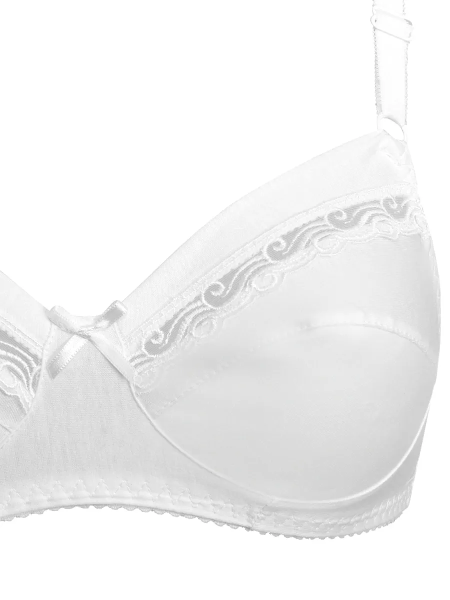Si'èLei 90 reggiseno cotone senza ferretto bianco