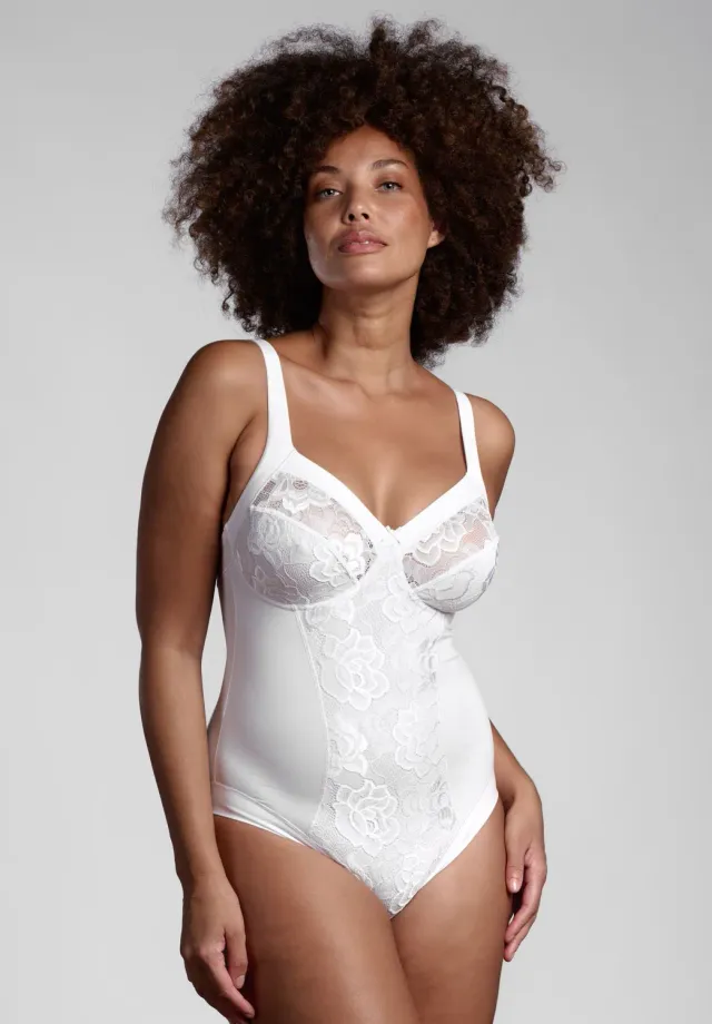 Lepel Belseno Dolcepizzo 234 body senza ferretto bianco pizzo