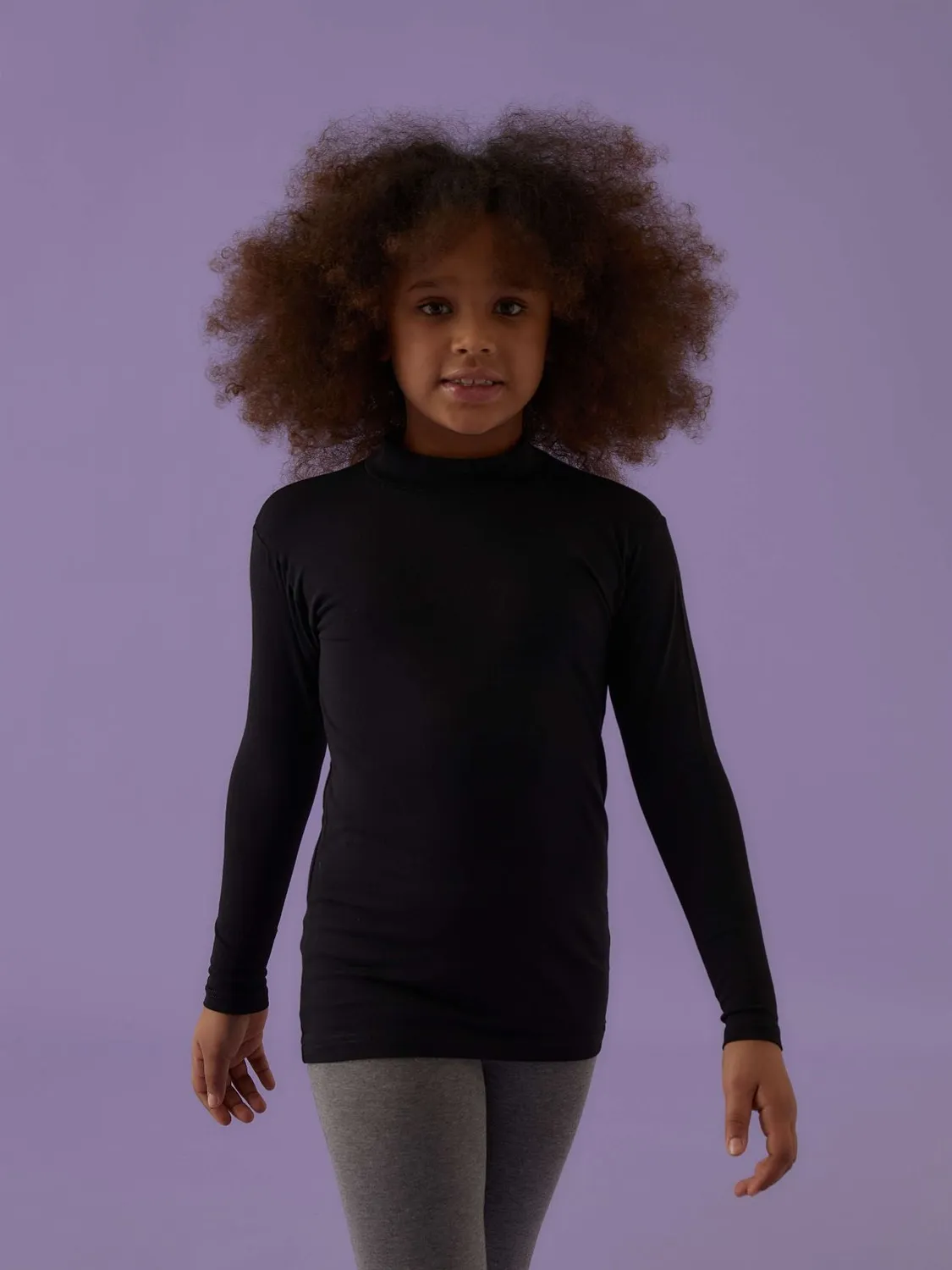 Jadea Basic 262 lupetto bambina cotone nero