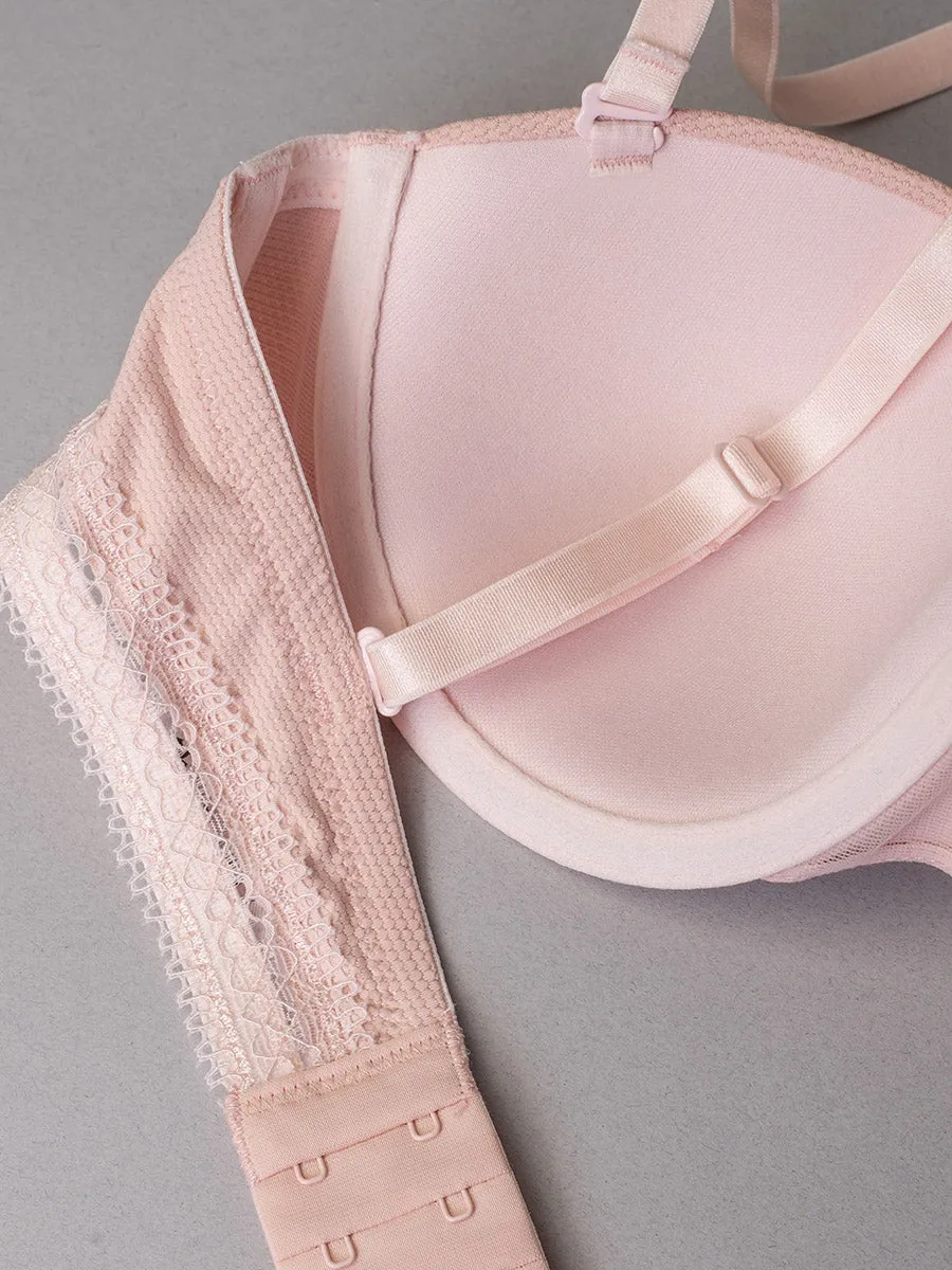 Si'èLei Darling 1880 reggiseno a fascia cipria jacquard