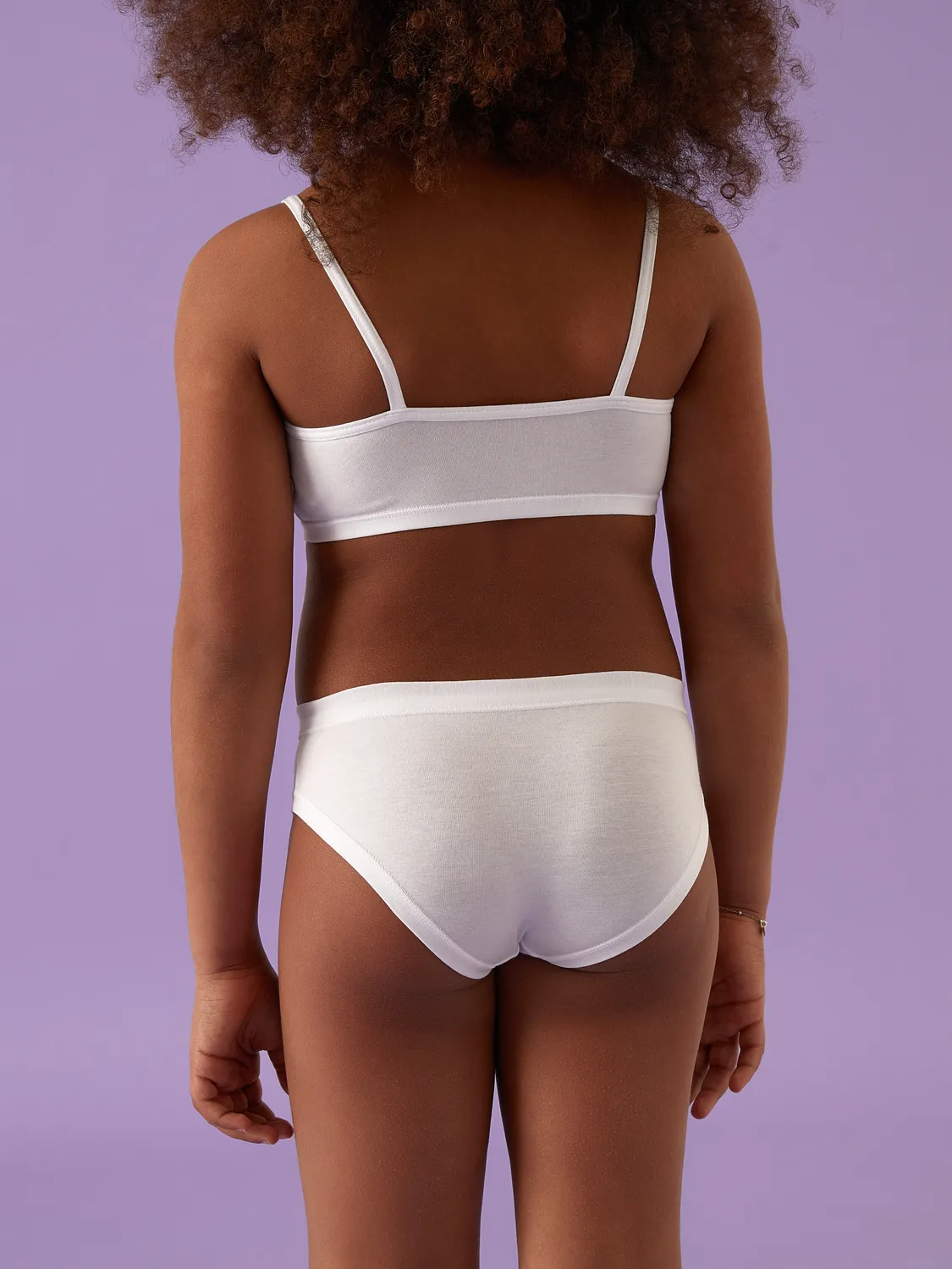 Jadea 176 slip bambina cotone traspirante bianco