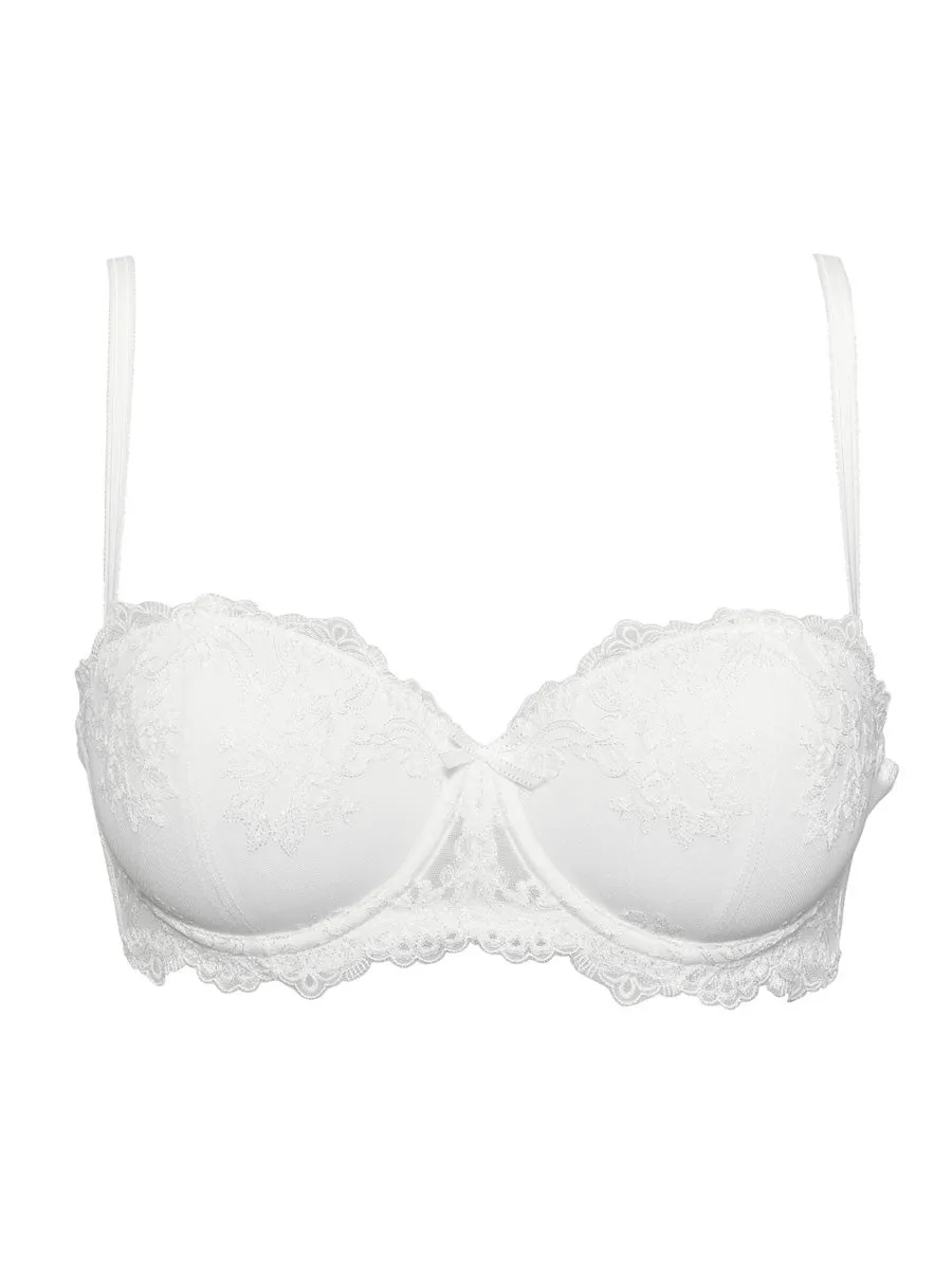 Si'èLei Glam 1948 fascia tulle bianco latte con ferretto