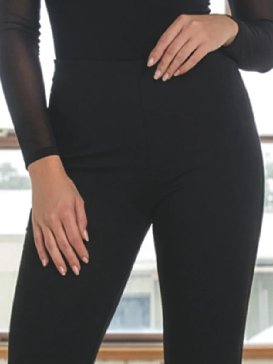 Si'èLei LG25 Leggings Flare Nero elasticizzato
