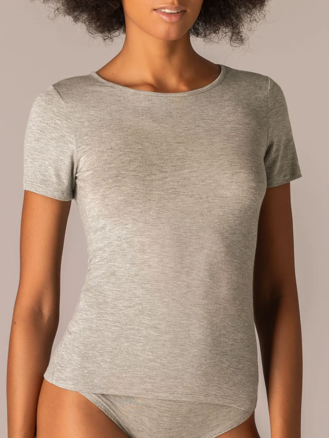 Si'èLei Today 6010 Maglia manica corta Grigio modal