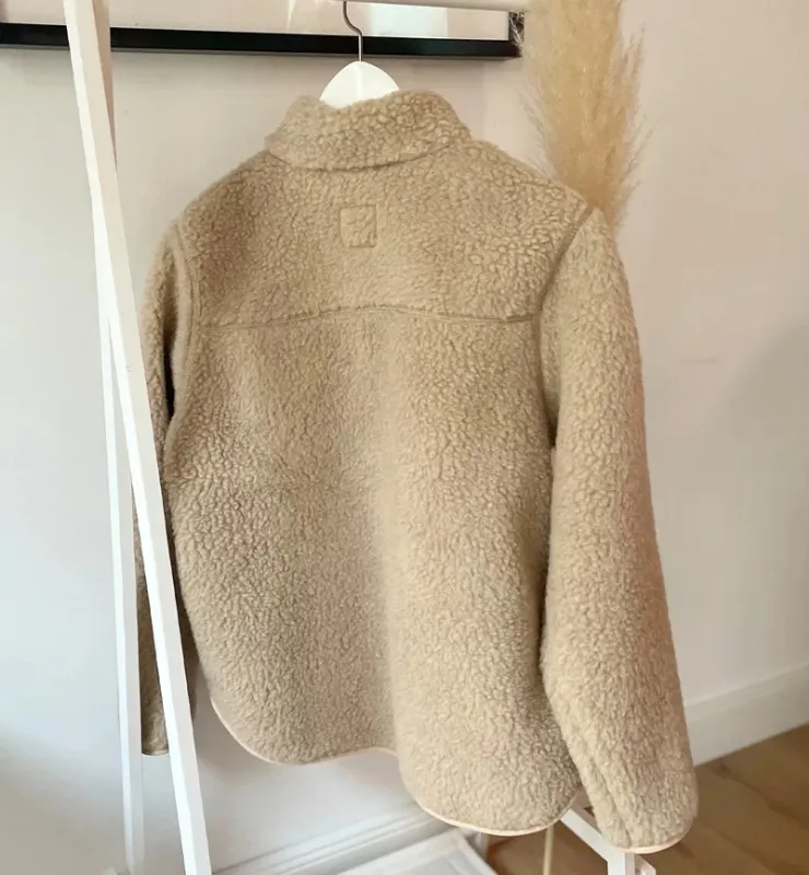 Casagin Teddy giubbino beige XS/S pura lana