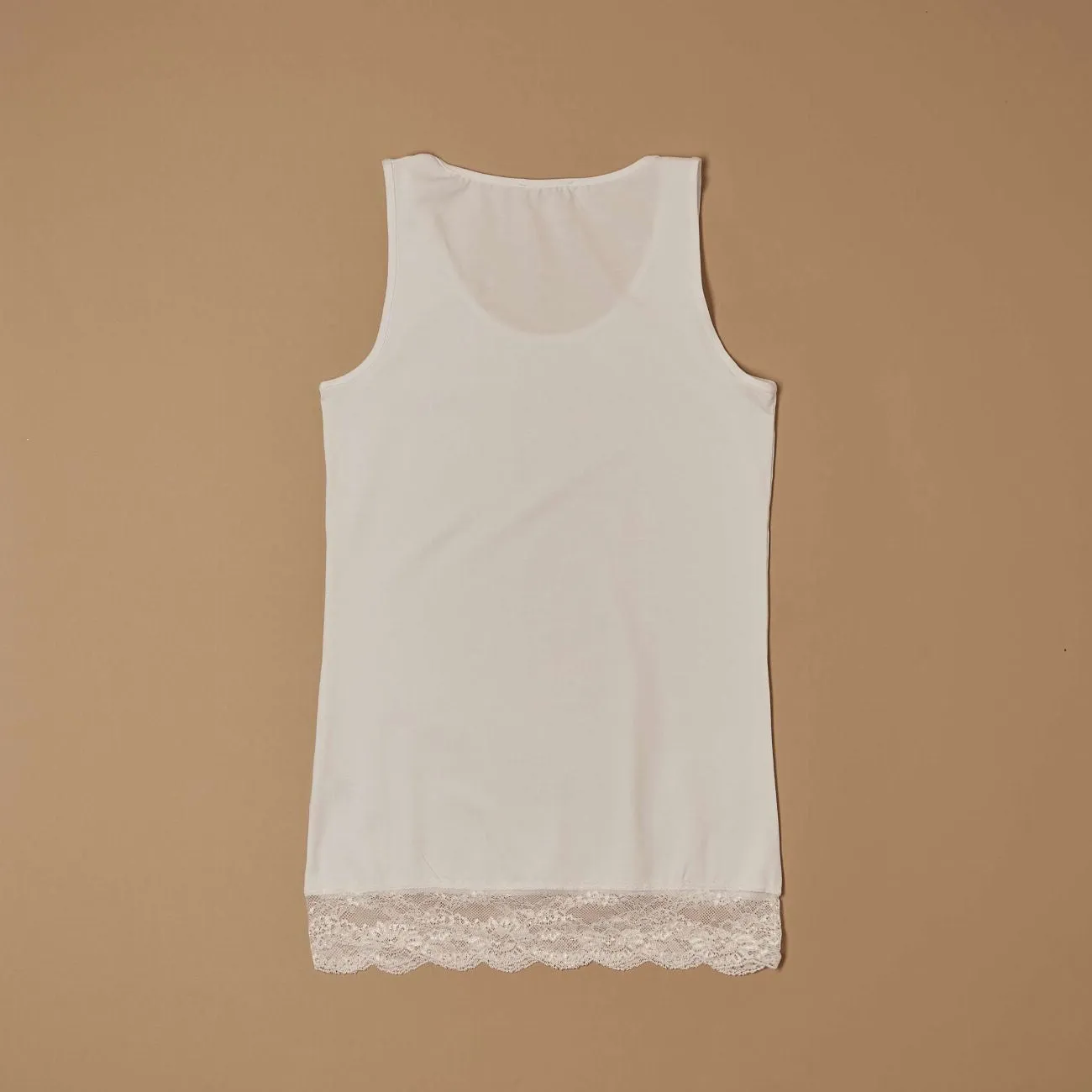 Jadea Basic 4328 canotta cotone pizzo nero