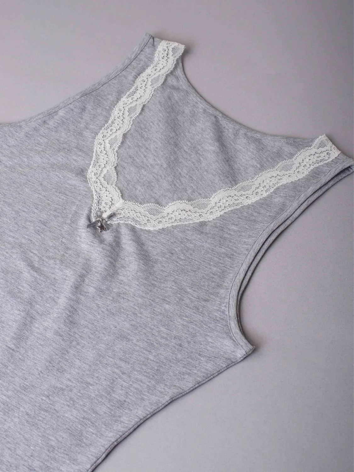 Si'èLei Natural Cotton 1436 Canotta Cotone Grigio Melange