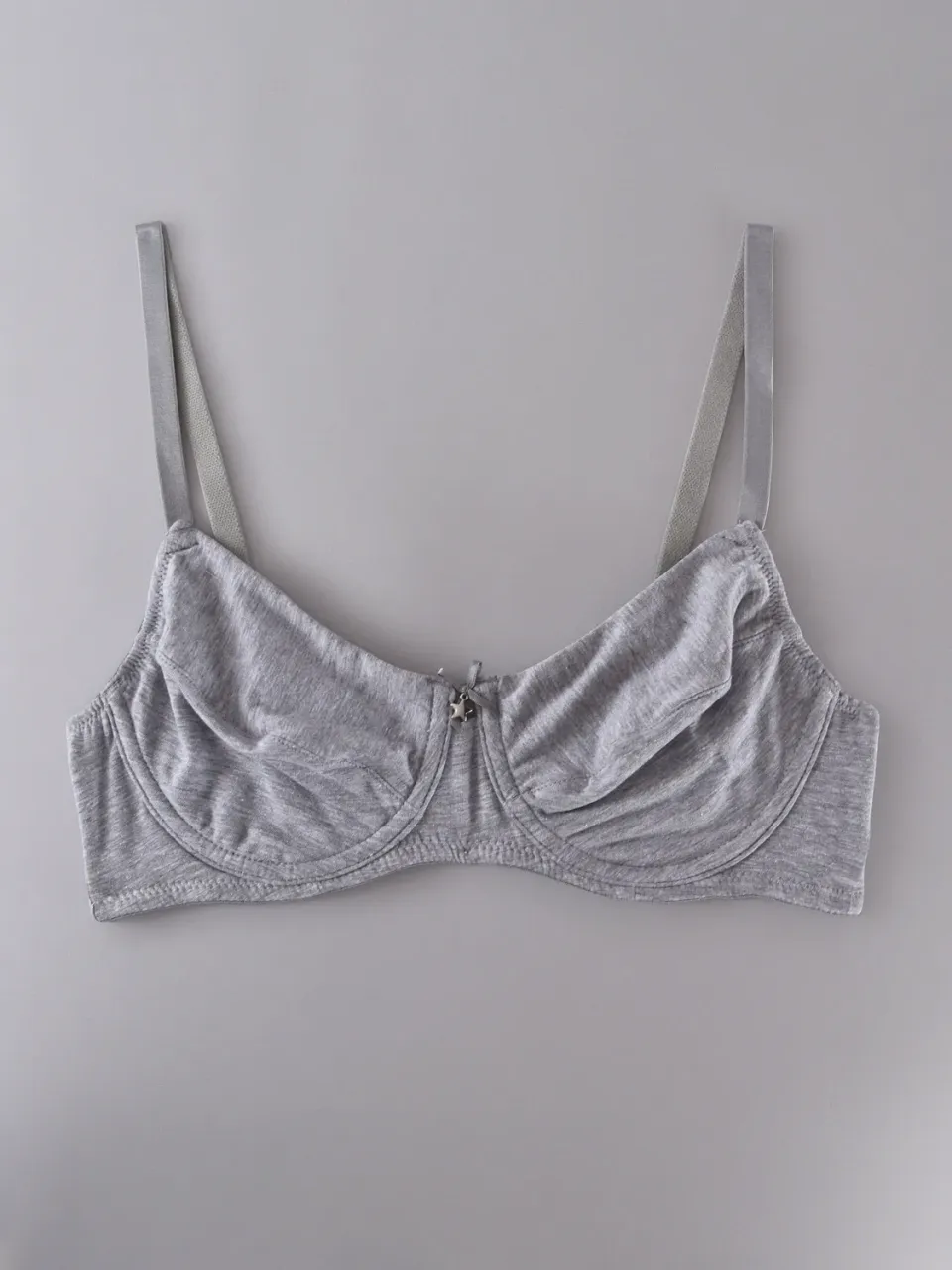 Si'èLei Natural Cotton 1442 reggiseno grigio mélange cotone bio