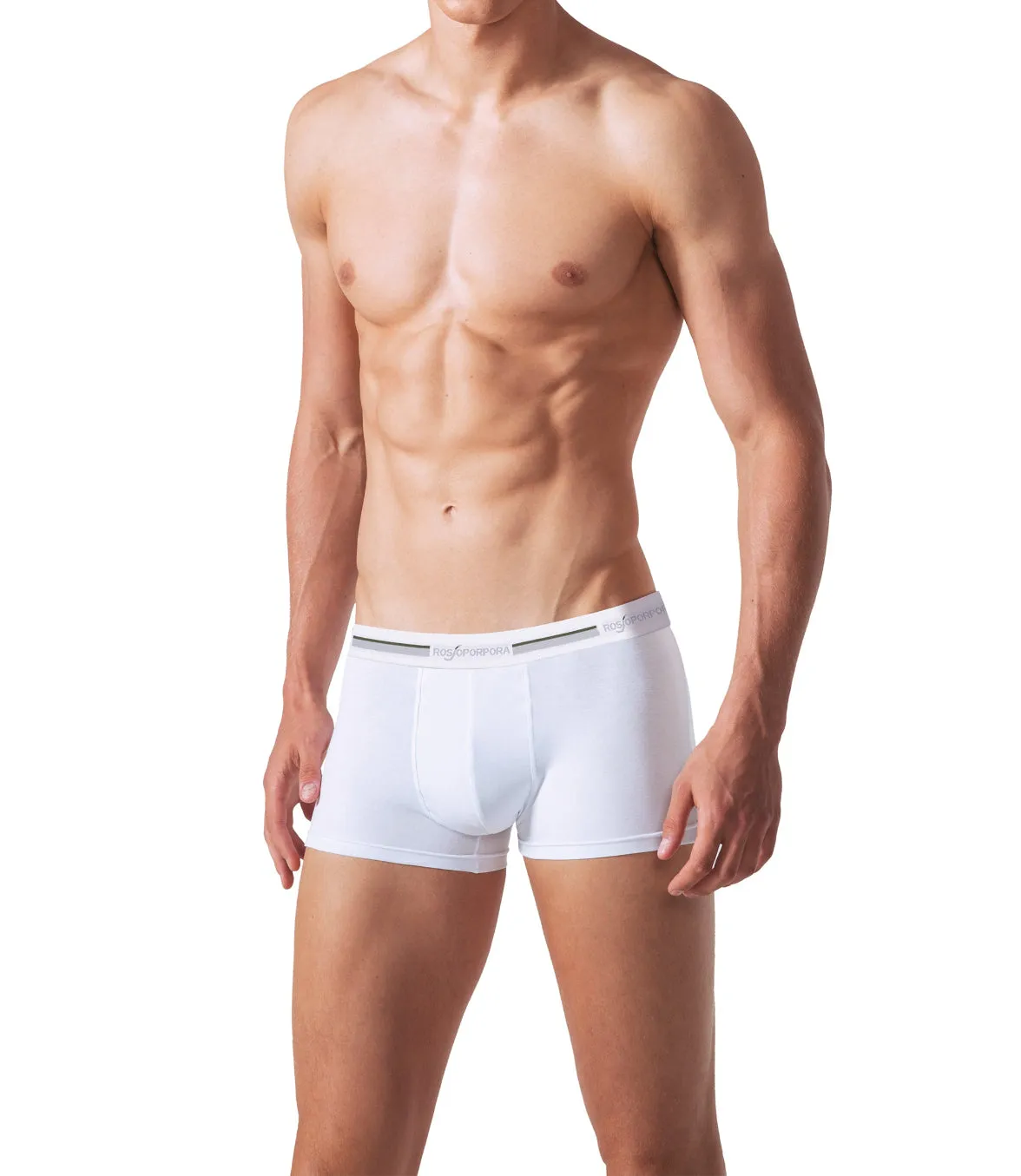 Rossoporpora boxer uomo cotone elastico logato nero