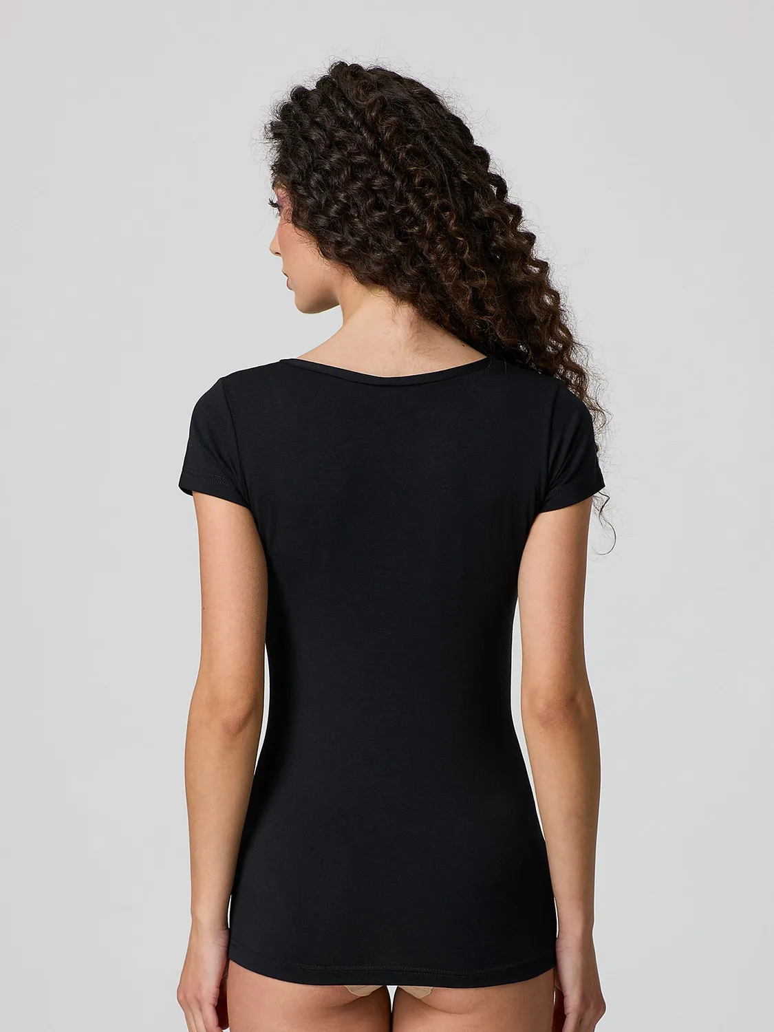 Jadea Basic 4181 t-shirt scollo tondo modal donna