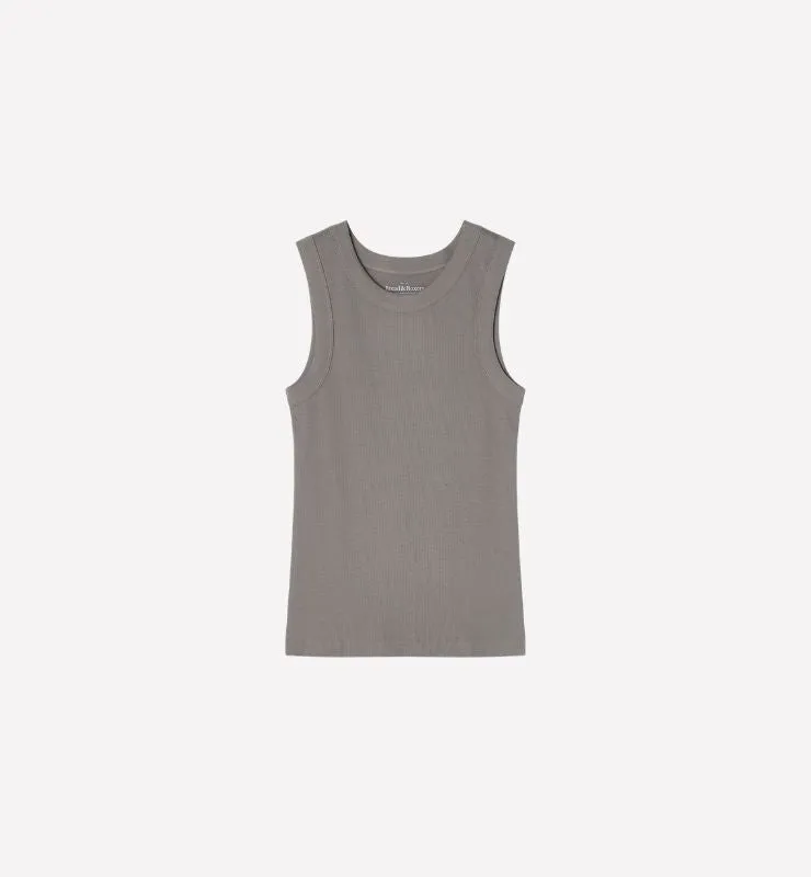 Casagin Canotta costine scollo accollato canotta cotone bio